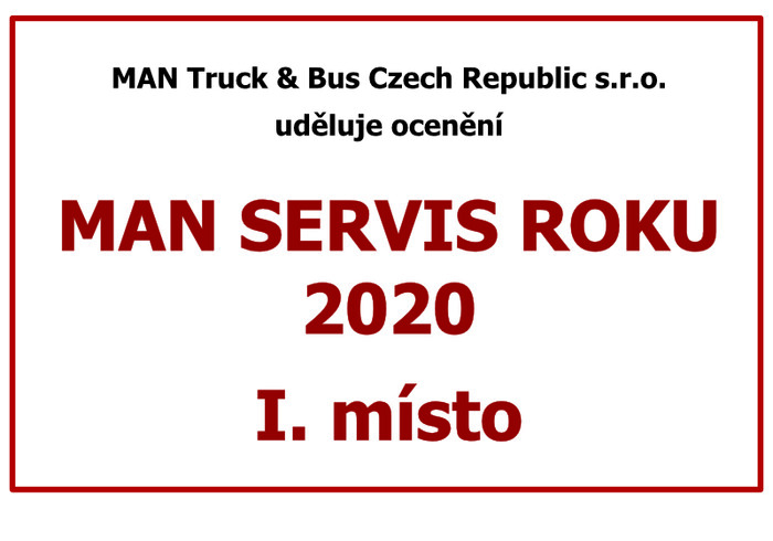 MAN Servis roku 2020
