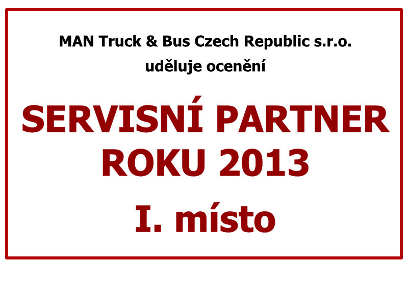 Servisní partner roku 2013